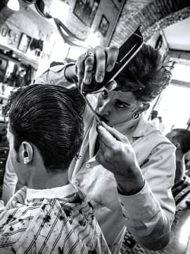 Master does haircut